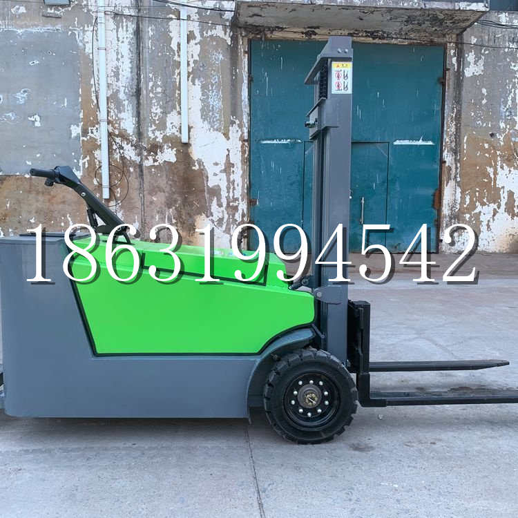 马山县小型电动叉车1吨2吨步行站驾式电瓶堆高充电装卸车液压升降车铲车